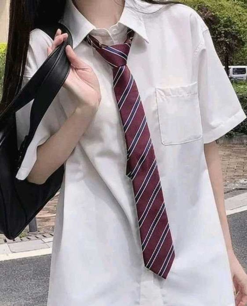 Korean White Shirt Dress