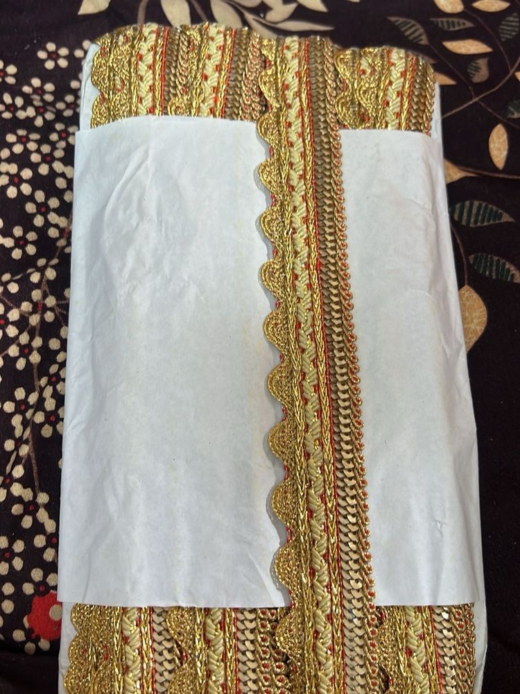 Golden Embroidered Lace