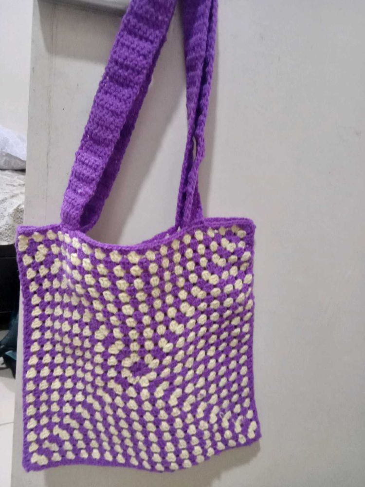 Pinterest Inspired Handmade Crocheted Tote Bag