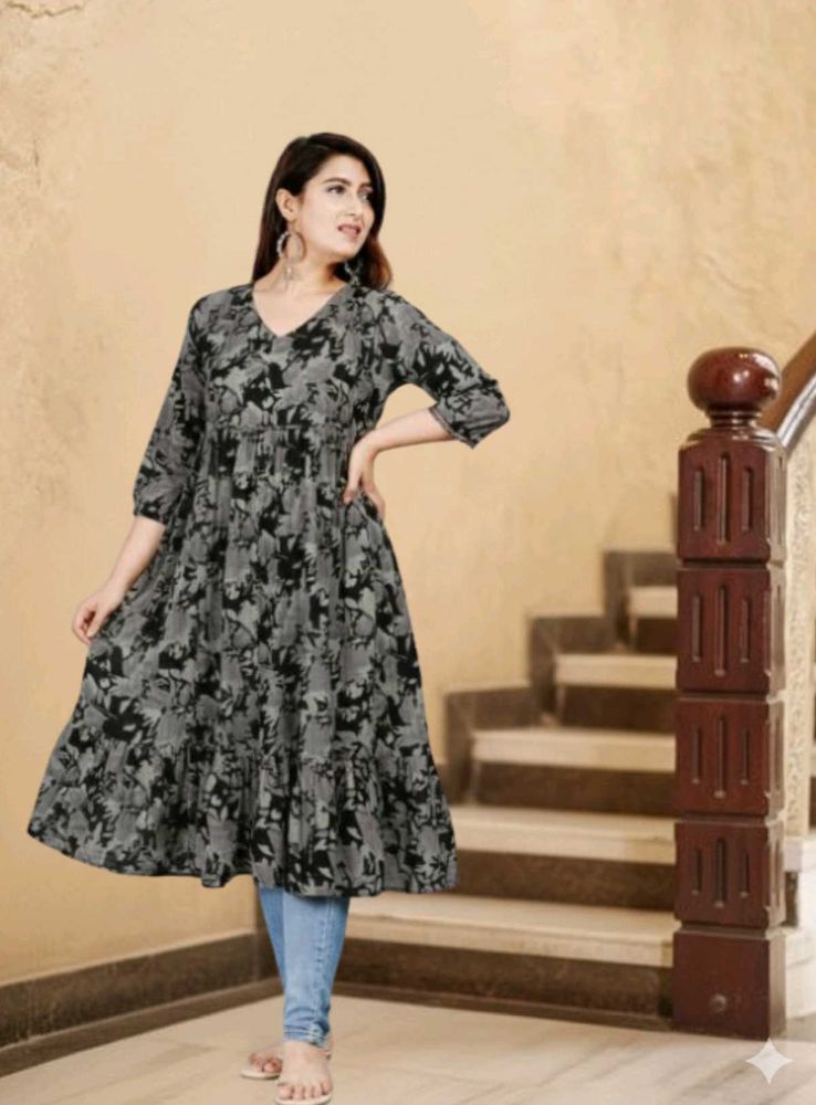 Floral Print Kurta