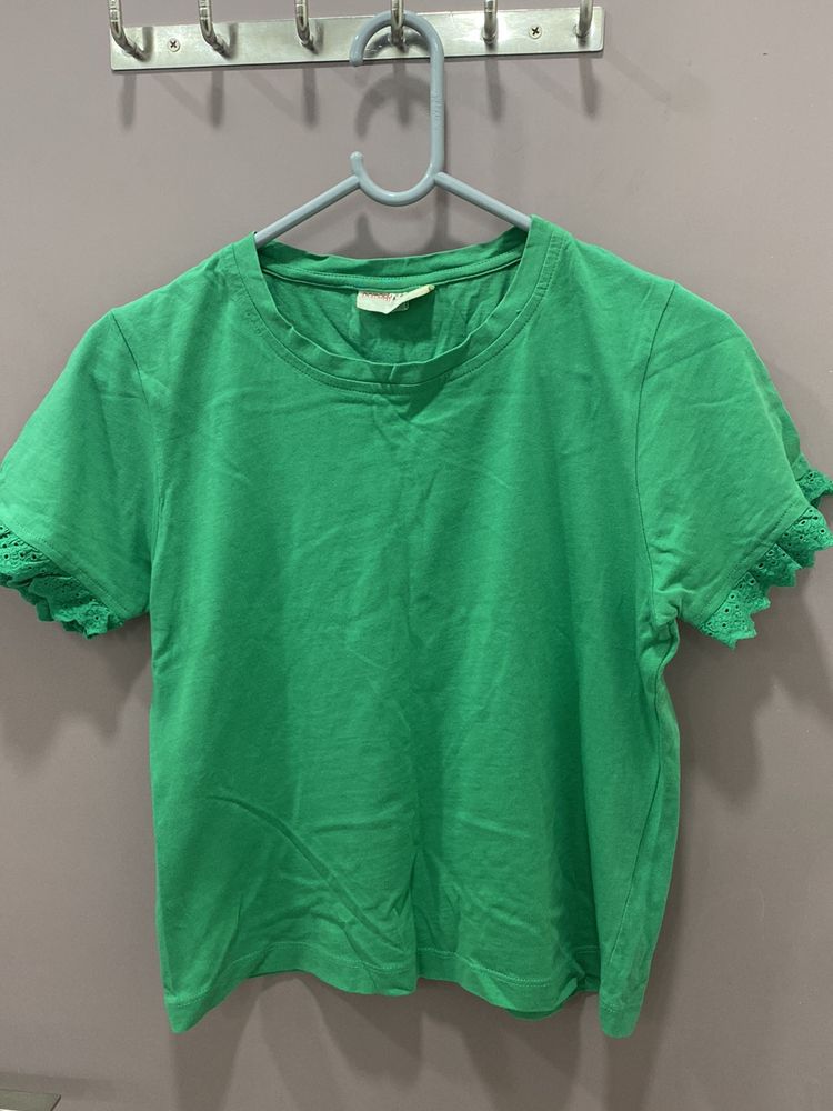 Bombay Paisley Green T Shirt
