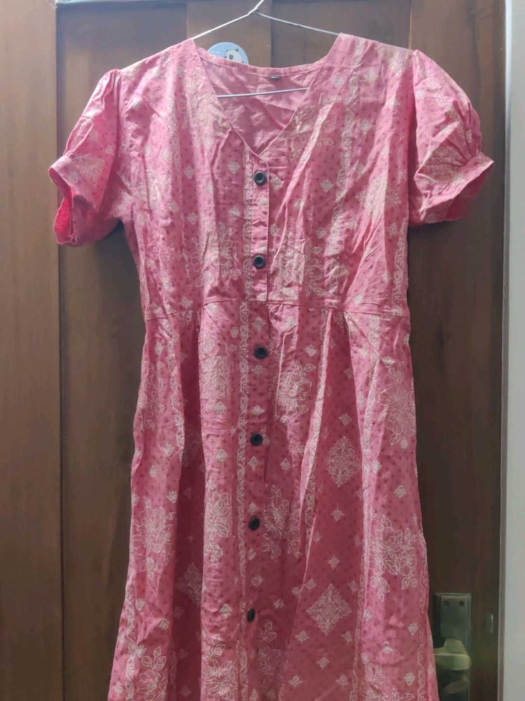 Pink Printed Dress