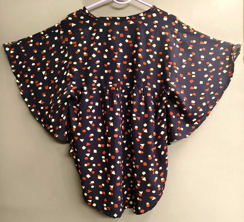 Navy blue rayon Kaftan Tunic