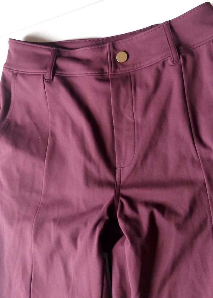 Burgundy Slim Pants