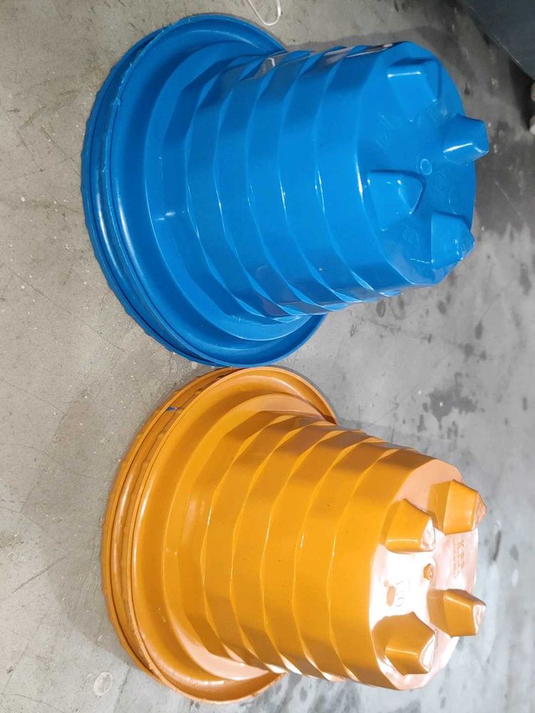 Colorful Plastic Plant Pots - Set of 4