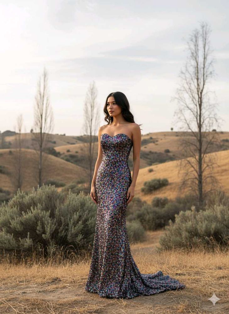 Sparkling Sequin Evening Gown
