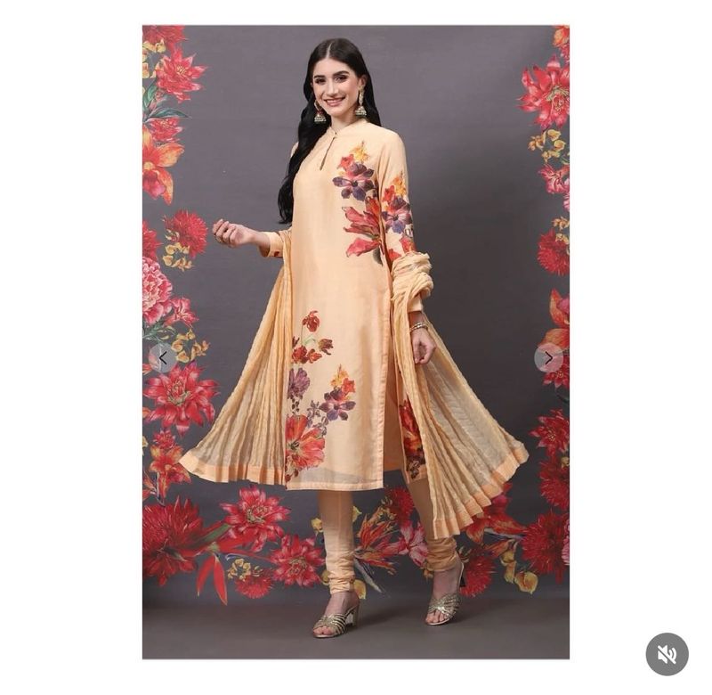 Floral Print Kurta Set