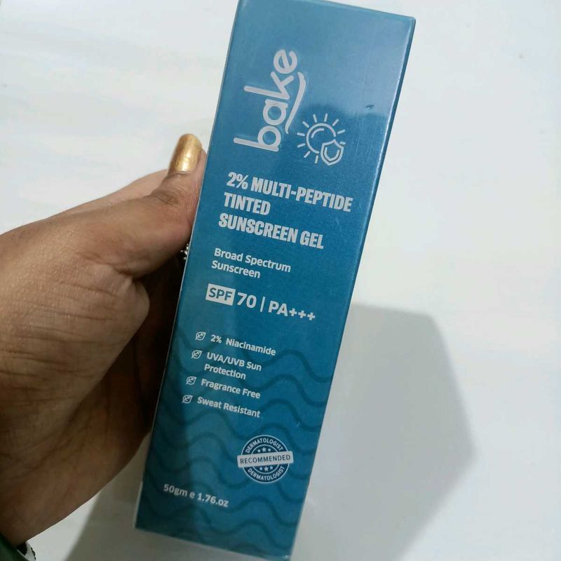 Bake 2% Multi-Peptide Tinted Sunscreen Gel SPF 70