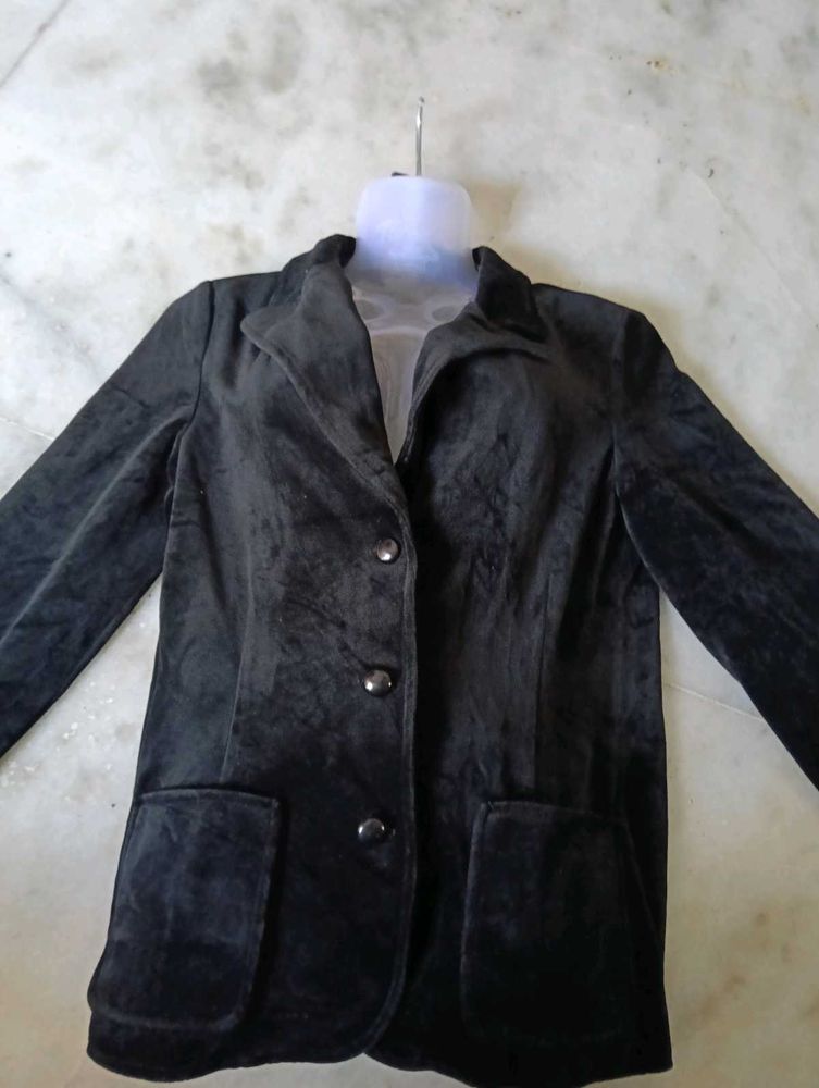 Black Velvet Blazer