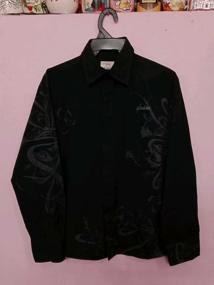 2fast4u Men&#39;s Printed Black Shirt