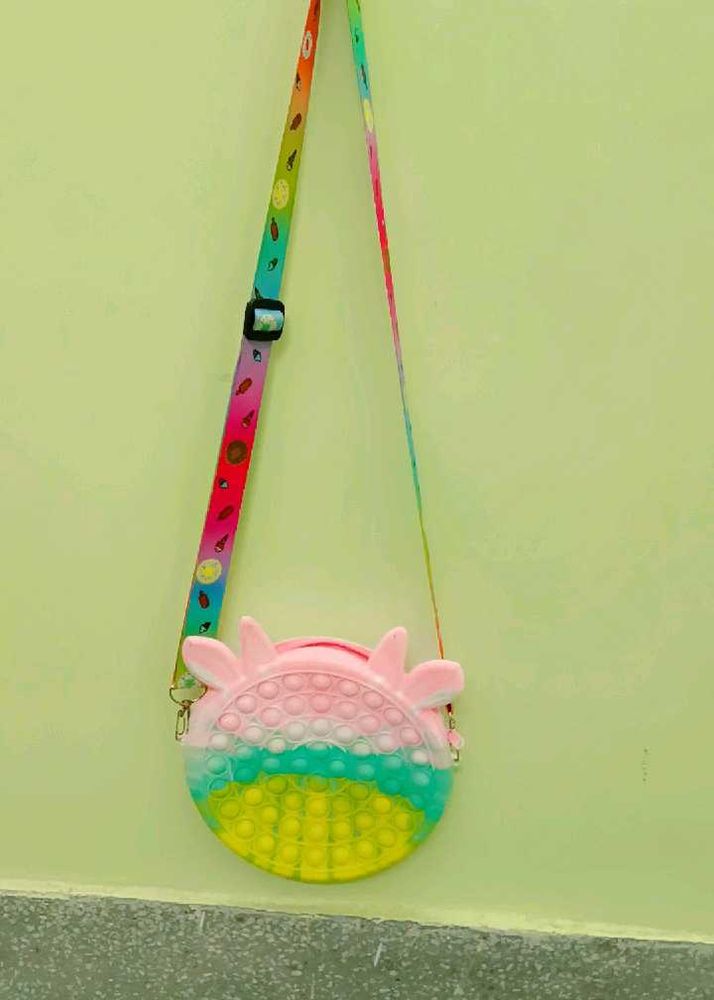 Fun Rainbow Pop It Purse