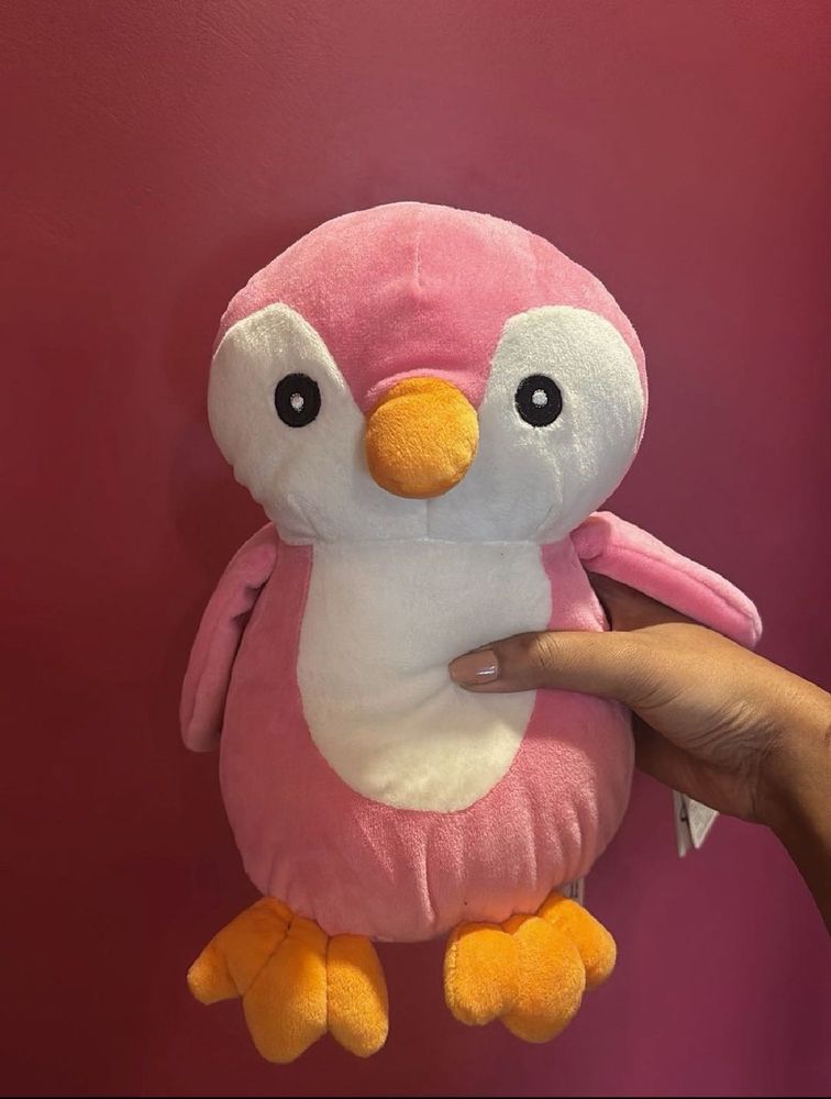 Pink Penguin Plush Toy
