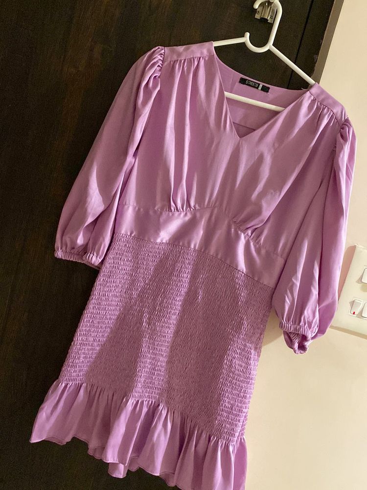 Chic Lilac Mini Dress