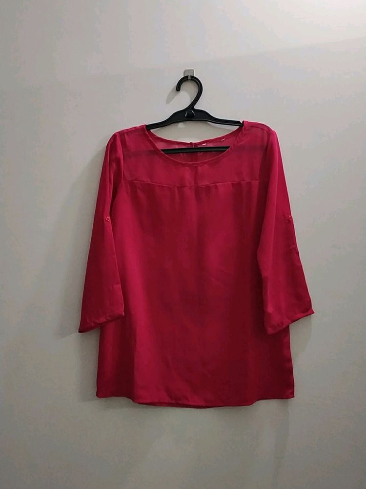 Women Dark Pink Top