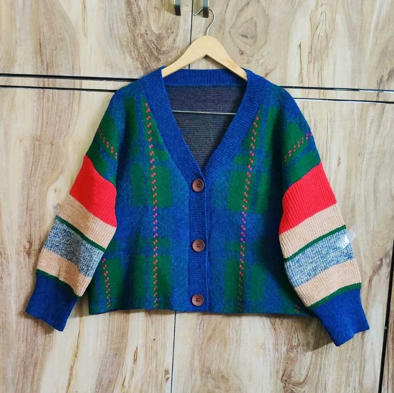 Colourful Cardigan Size-44