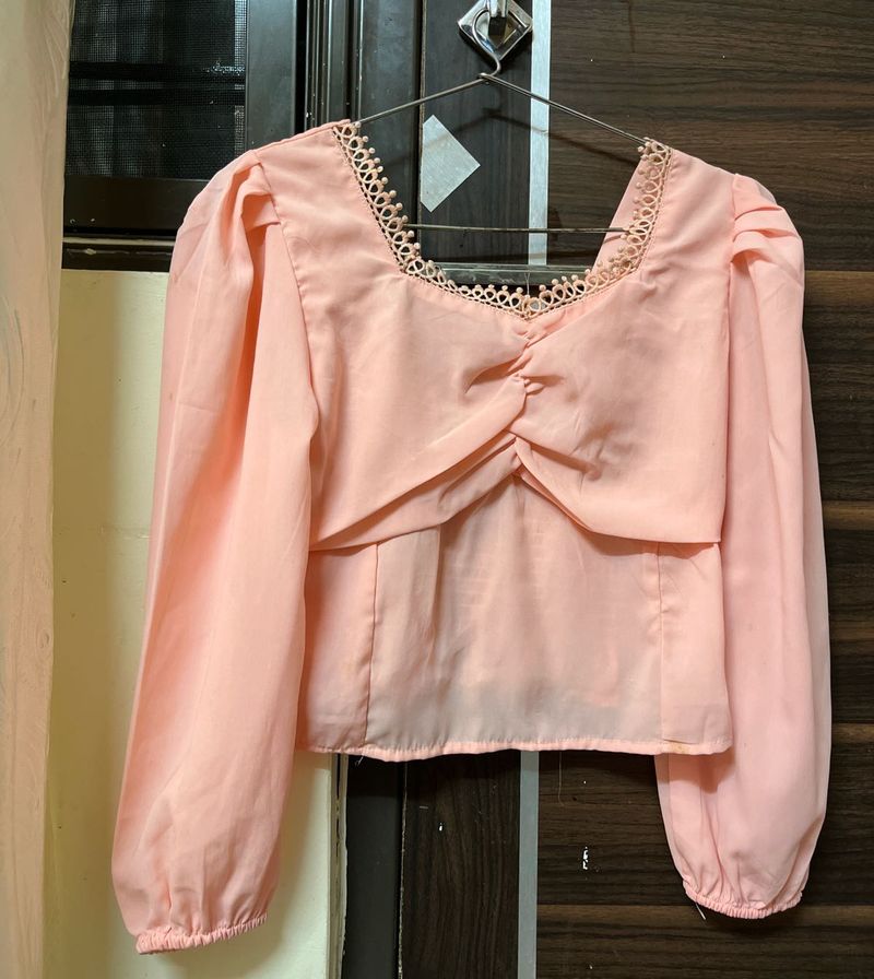 Pink Long Sleeve TOP / Blouse
