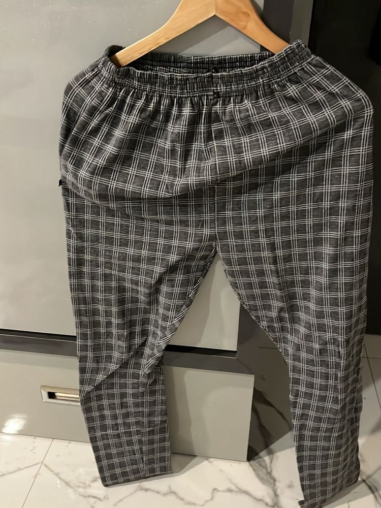 Grey Checked Pants