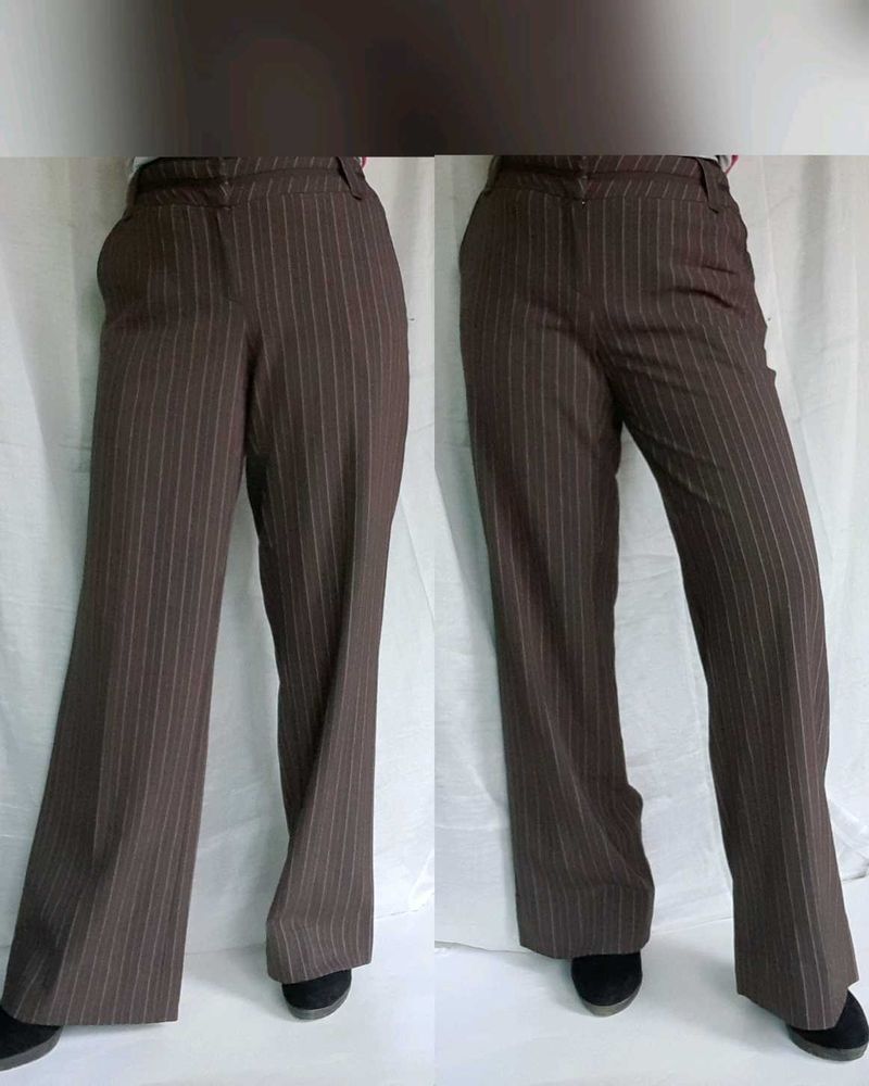 Formal  Brown High Waist Pant