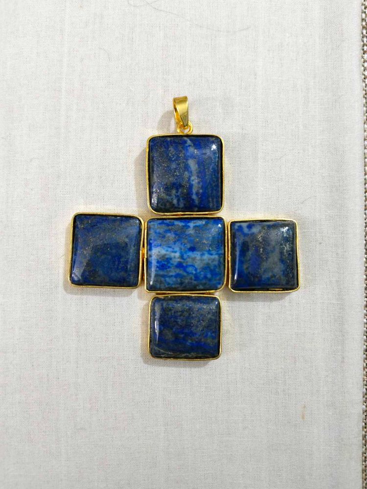 Lapis Lazuli Cross Pendant
