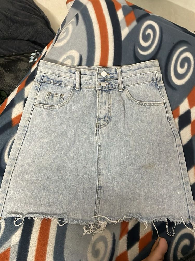 Denim Mini Skirt