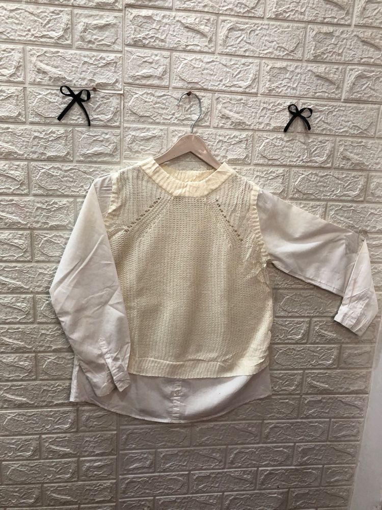 Layered Look Knit Top🕶️👜‼️