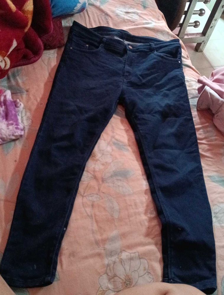 Dark Blue Denim Jeans