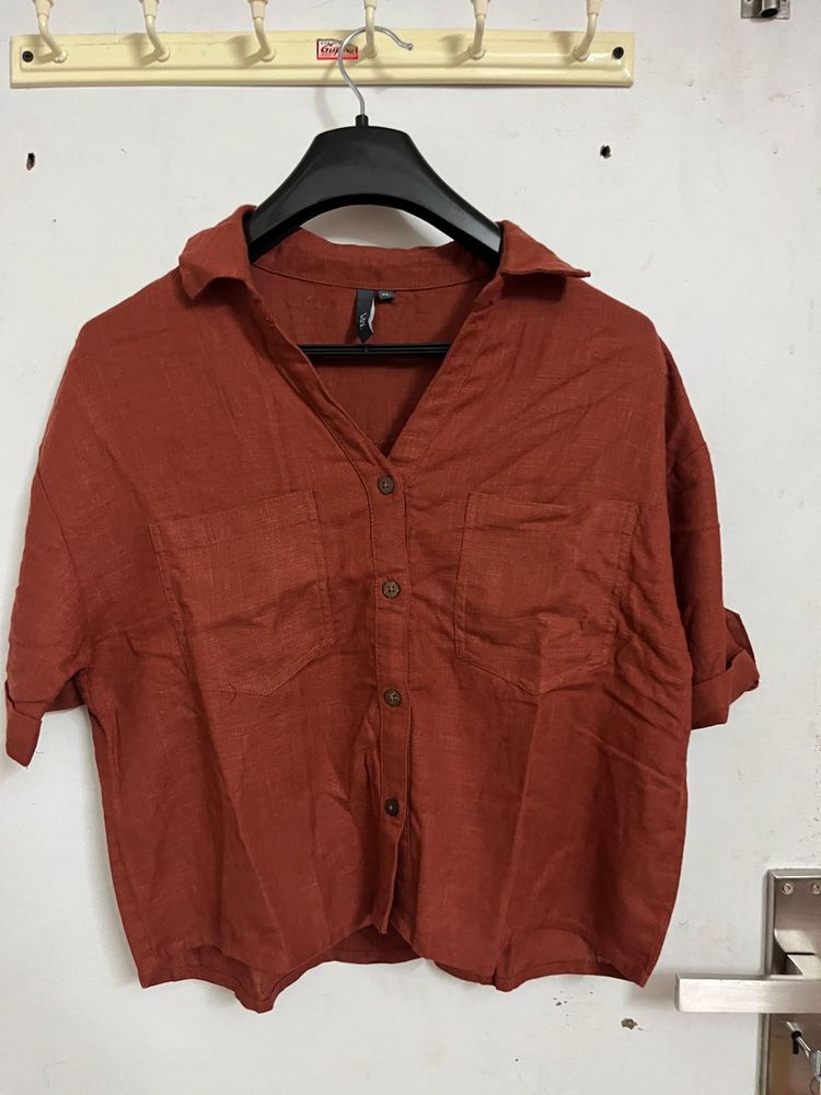 Westside Oversized crop shirt