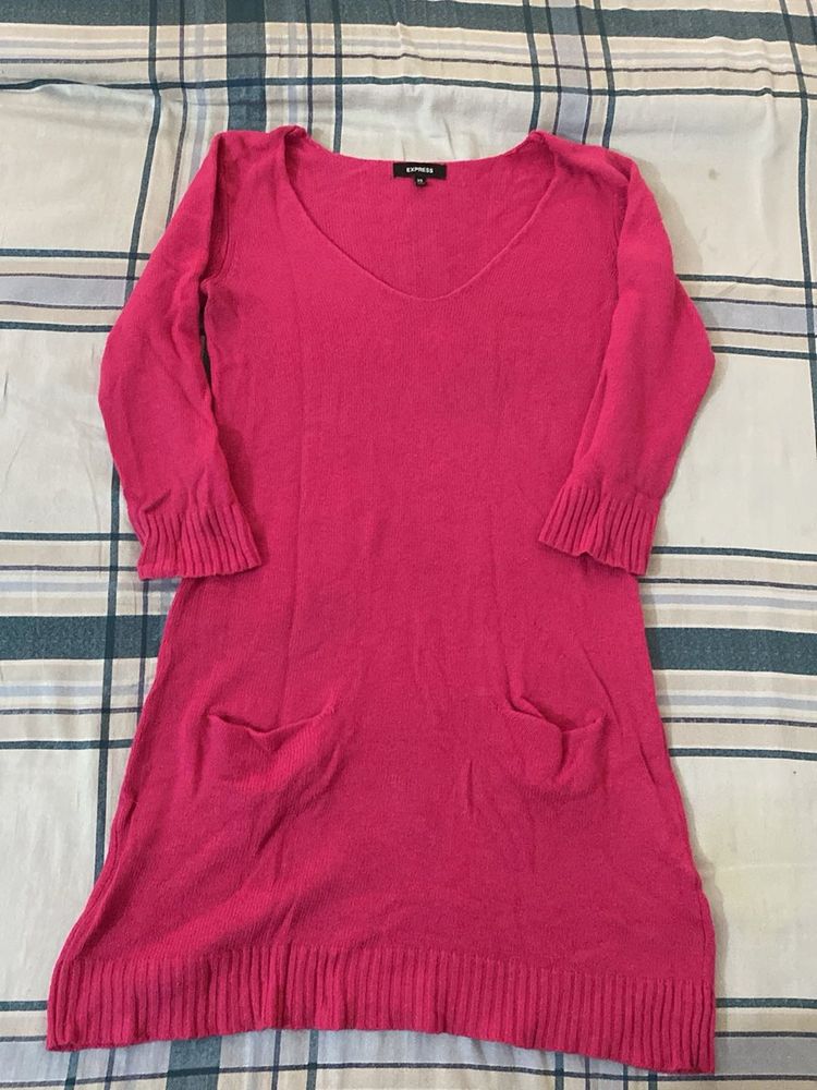 Pink Express Sweater Dress