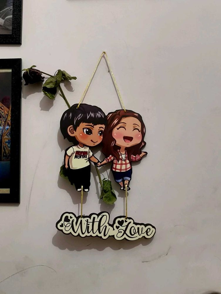Couple Cartoon Wall Hanging Decor