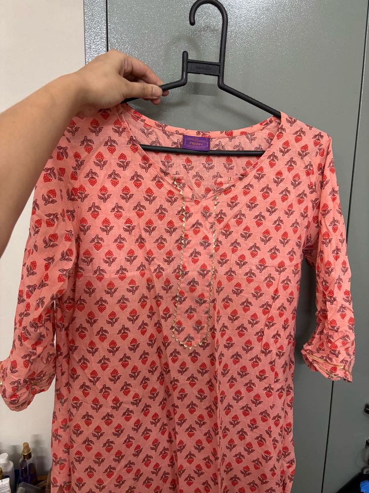 Peach Kurti