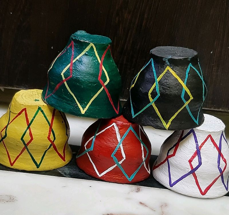 Durga Puja Offer Colorful DIY kulhad | Handpainted