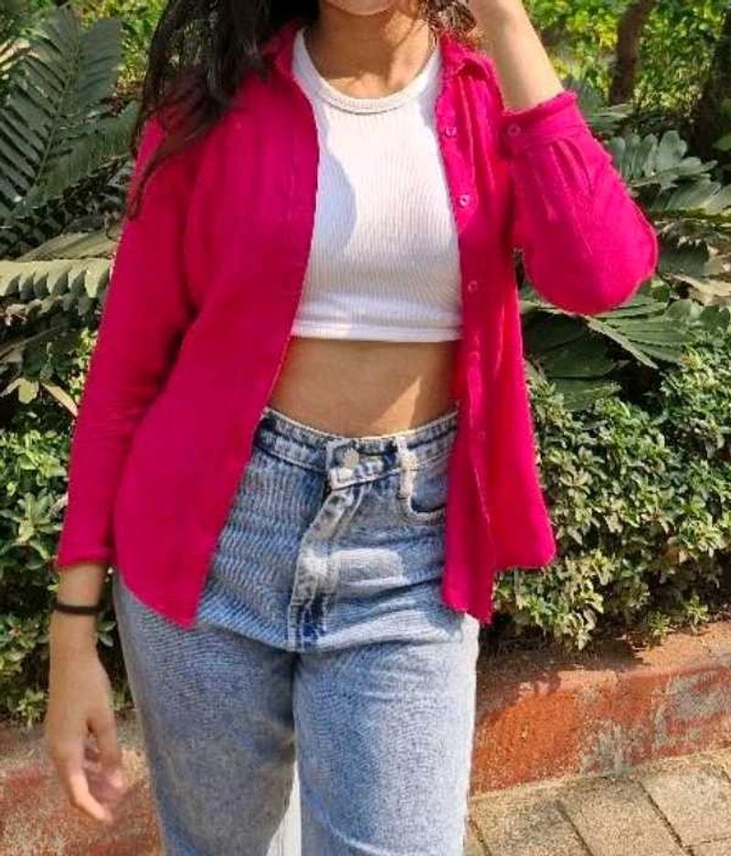Pink Button-Down Shirt