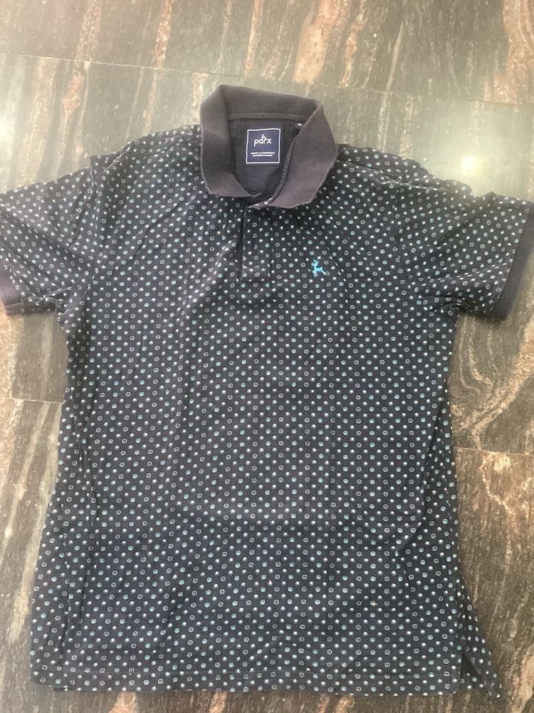 Patterned Polo T-Shirt