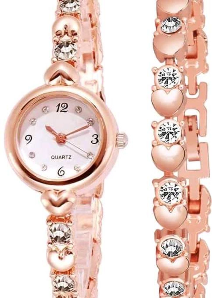 Rose Gold Heart Watch