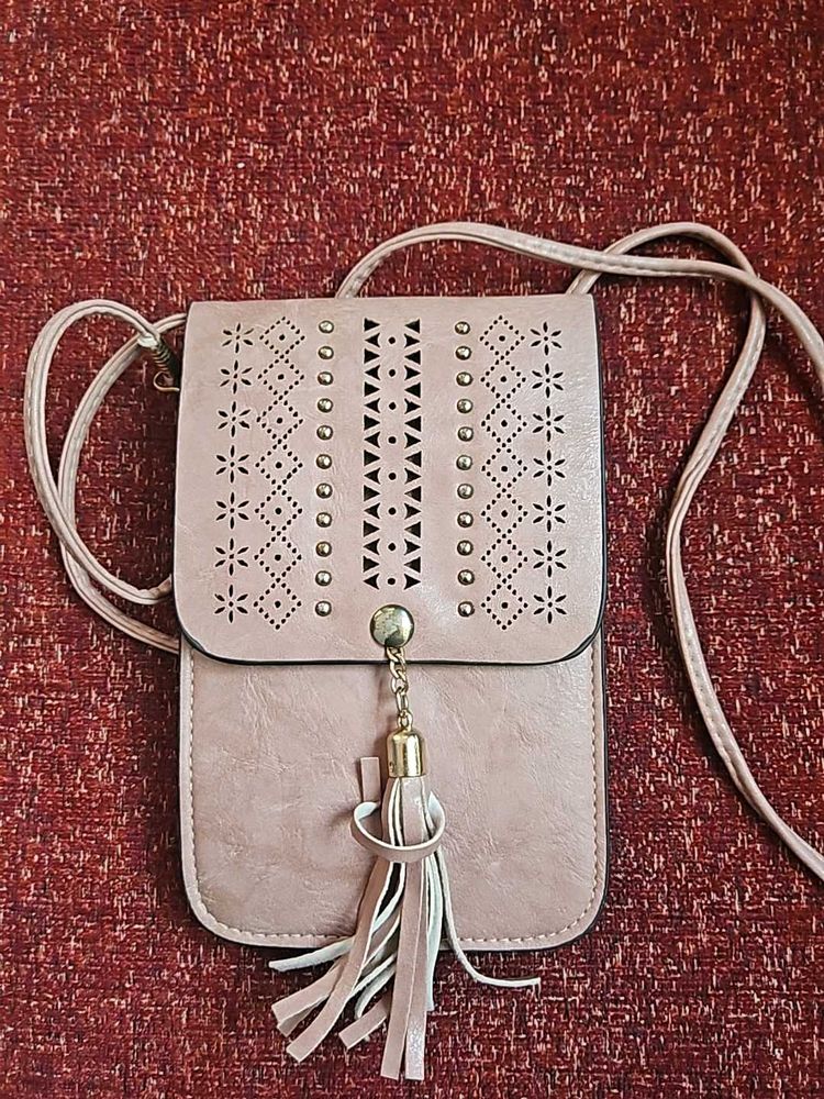 Dull Pink Sling Bag