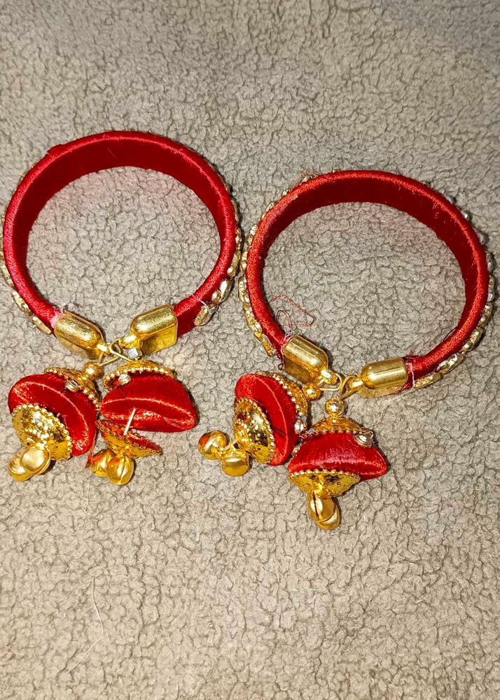 Red &amp; Gold Wedding Bangle Set