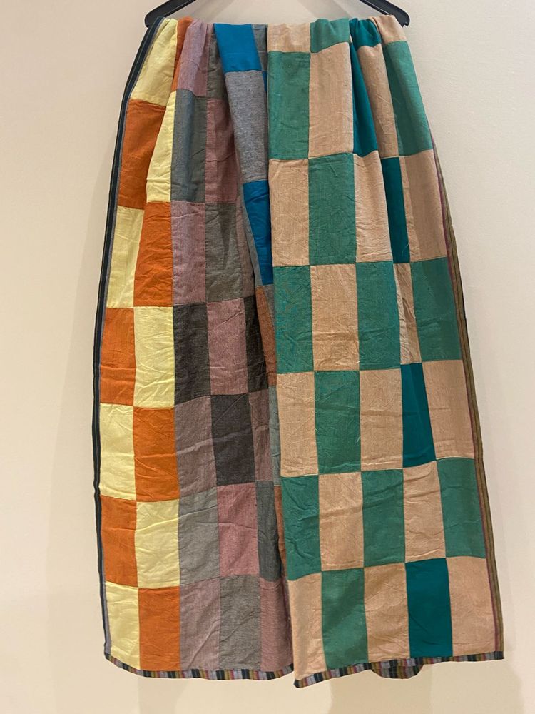 Colorful Patchwork Single Size Quilt.