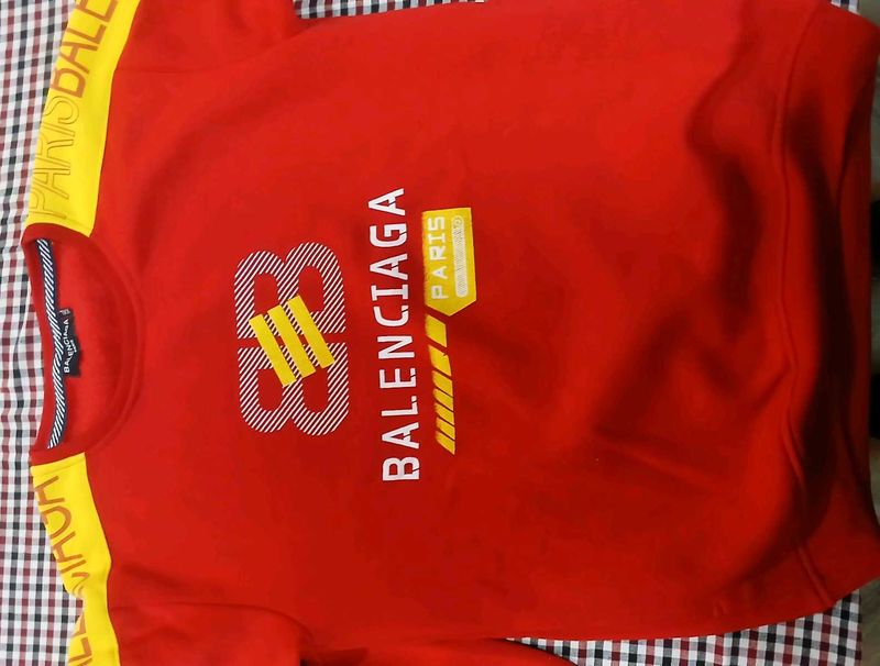 Balenciaga Red Sweatshirt