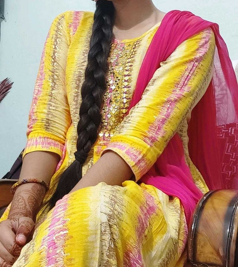 Yellow &amp; Pink Kurta