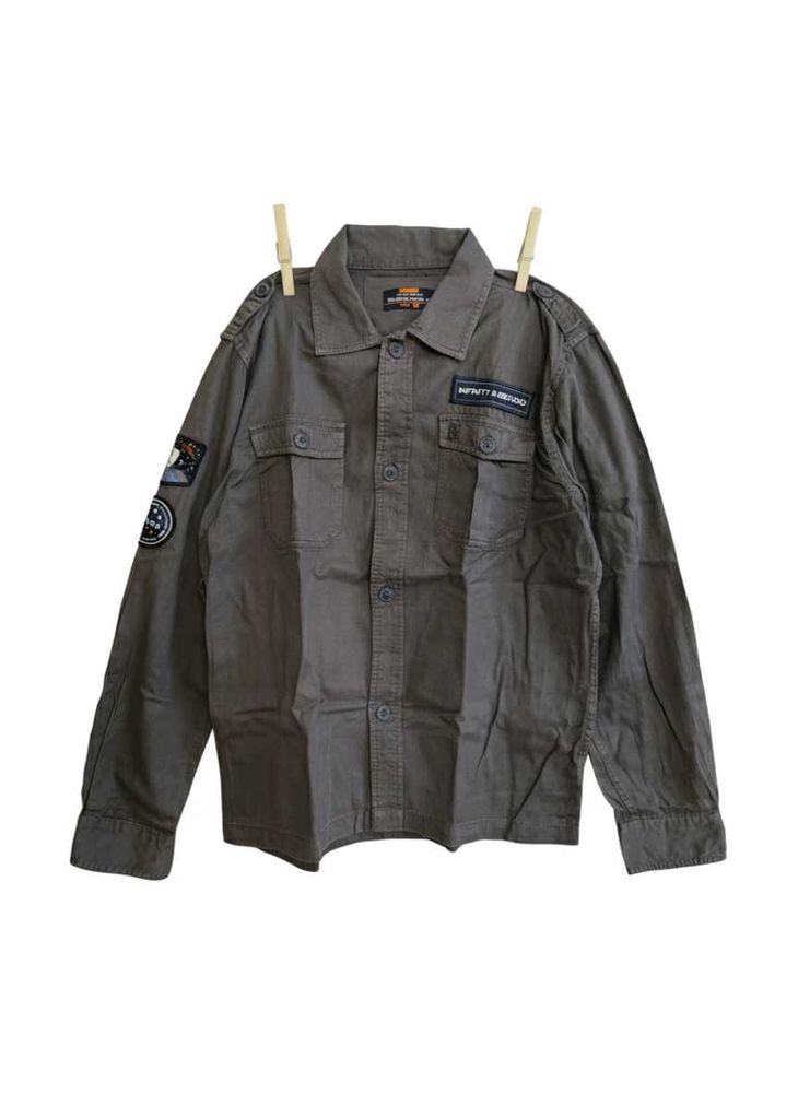 grey shacket shirt men