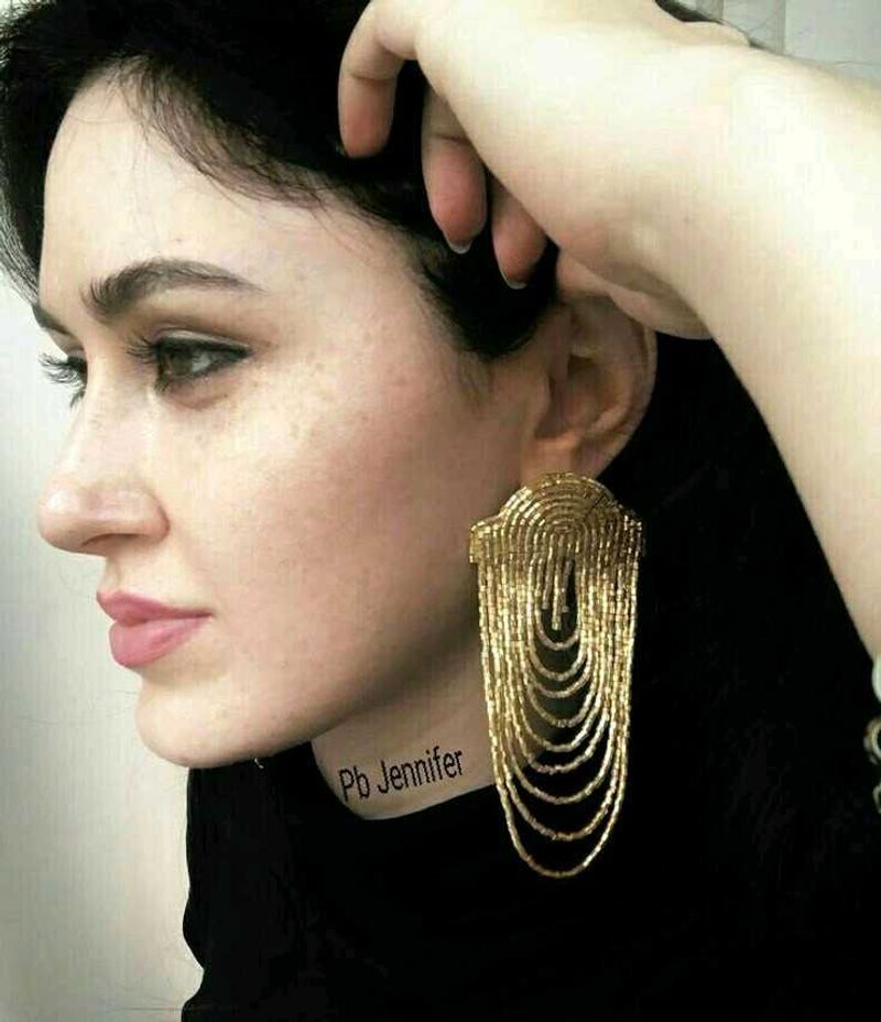 Golden Bead Earrings ✨