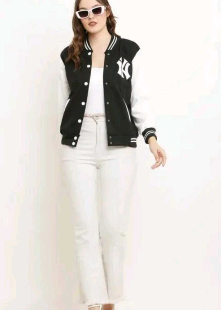 Stylish Black Bomber Jacket