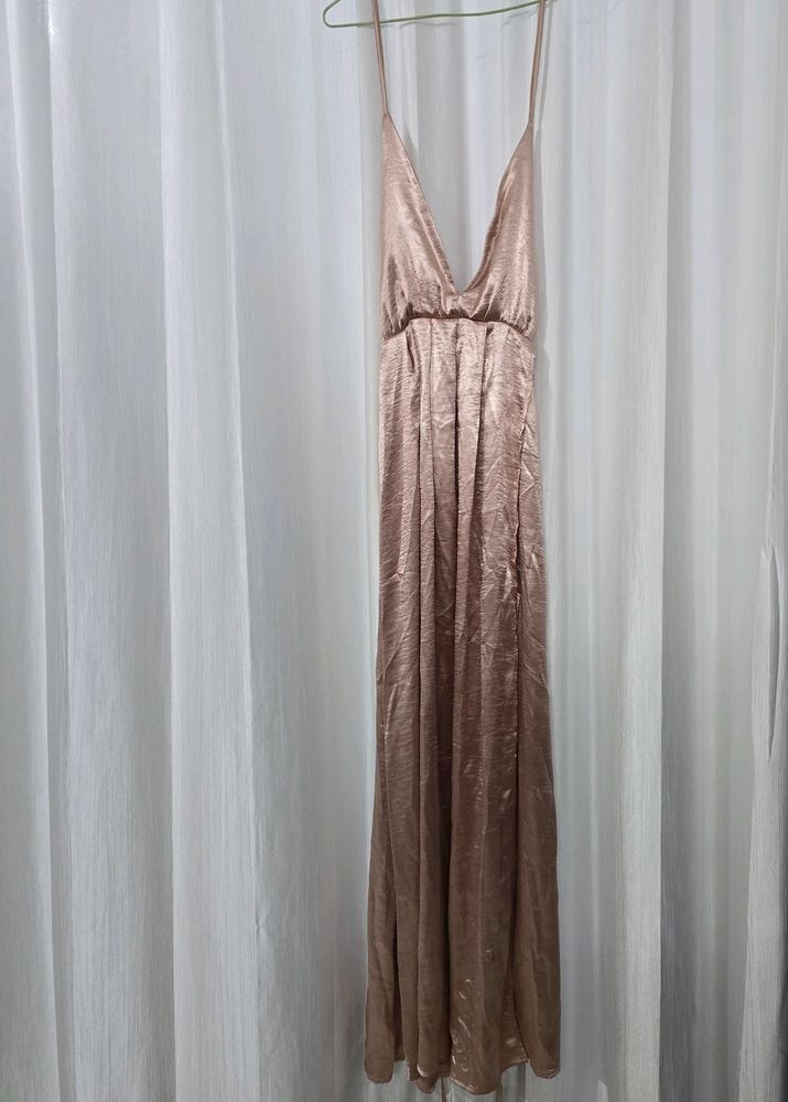 Satin Purple Gown