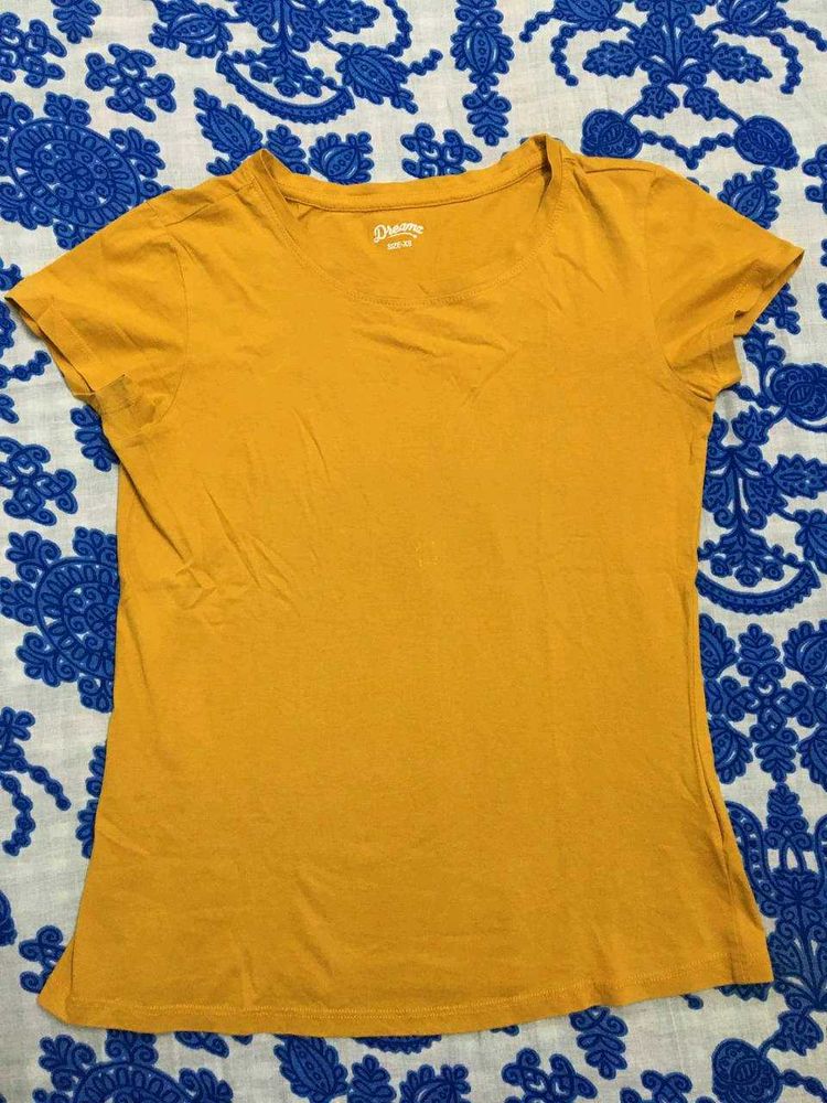 pantaloon Mustard Tee