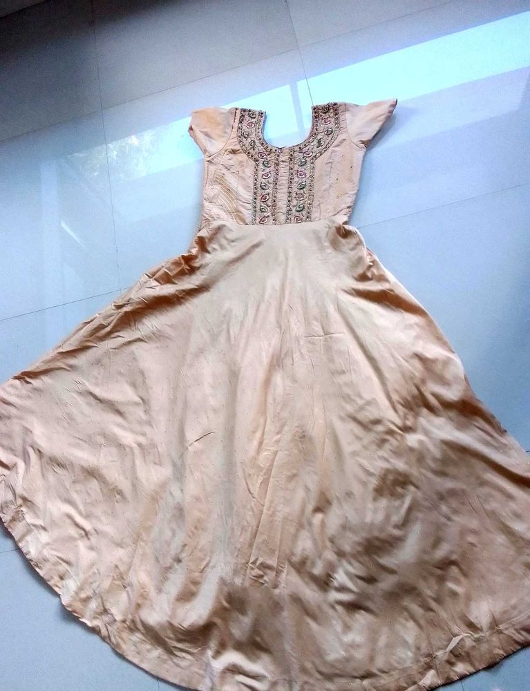 Elegant Embroidered Anarkali Dress