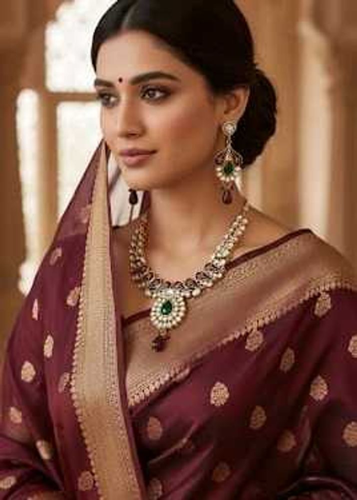 Golden base multicolored choker necklace