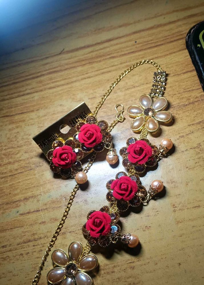 Floral Jewelry Set