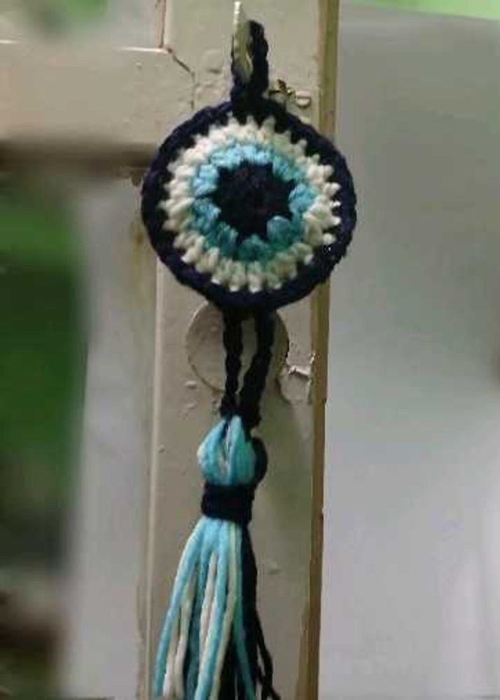 Handmade Evil Eye Crochet Wall Hanging 🧿