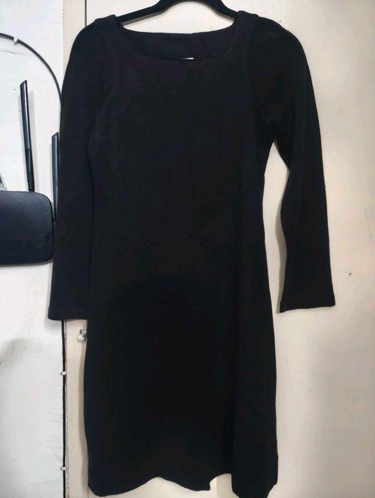 Classic Black Long Sleeve Dress