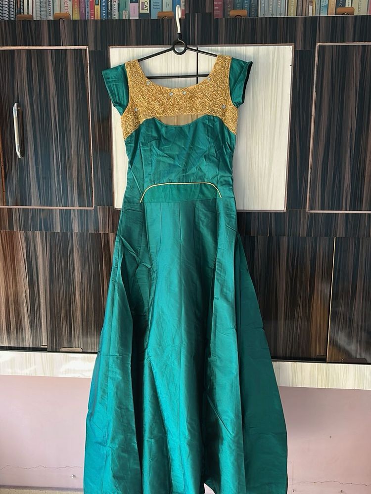 Green Ethnic Gown